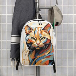 Abstract Feline Fragment Minimalist Backpack