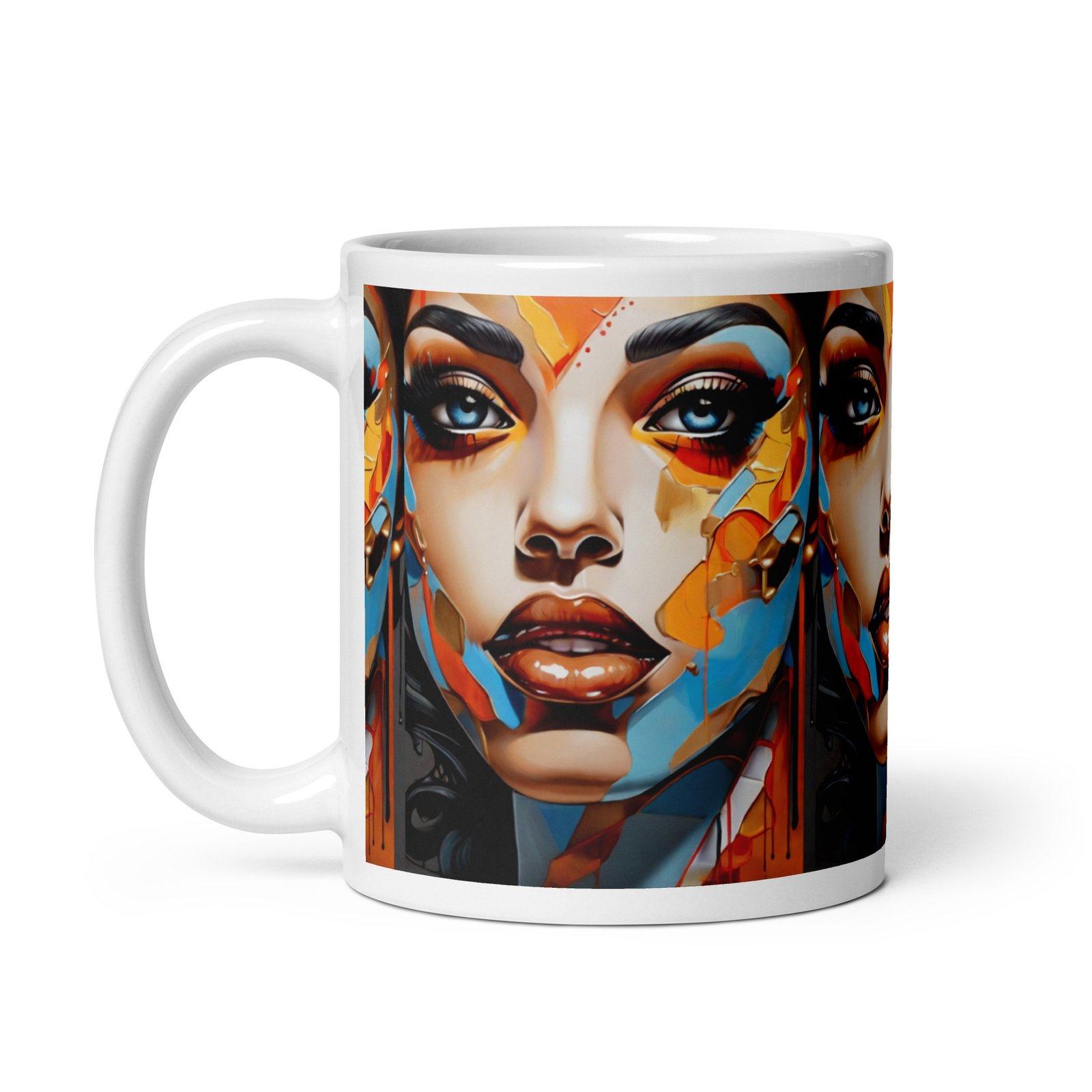 "Shattered Beauty" Ceramic Coffee Mug - Image 3