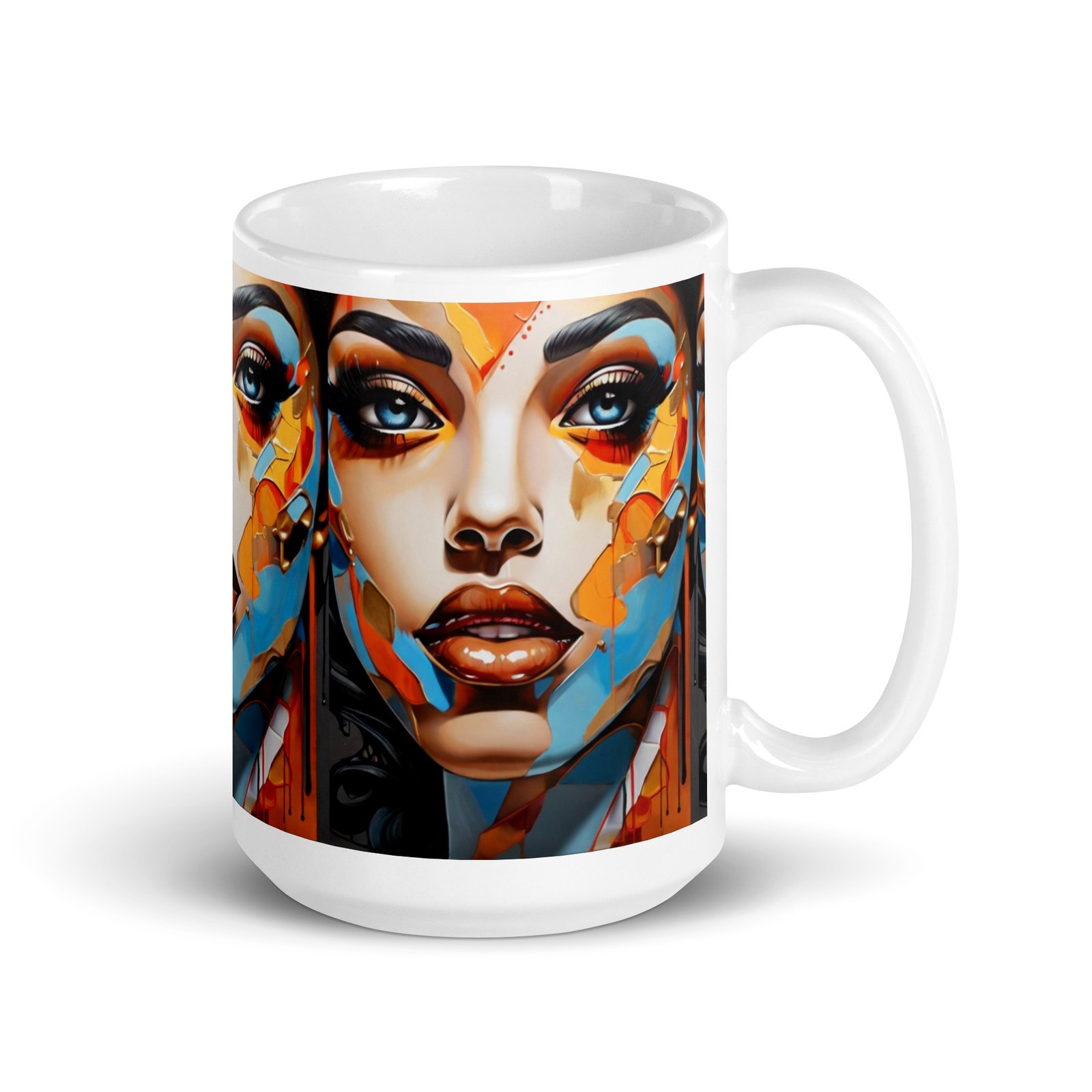 "Shattered Beauty" Ceramic Coffee Mug - Image 5