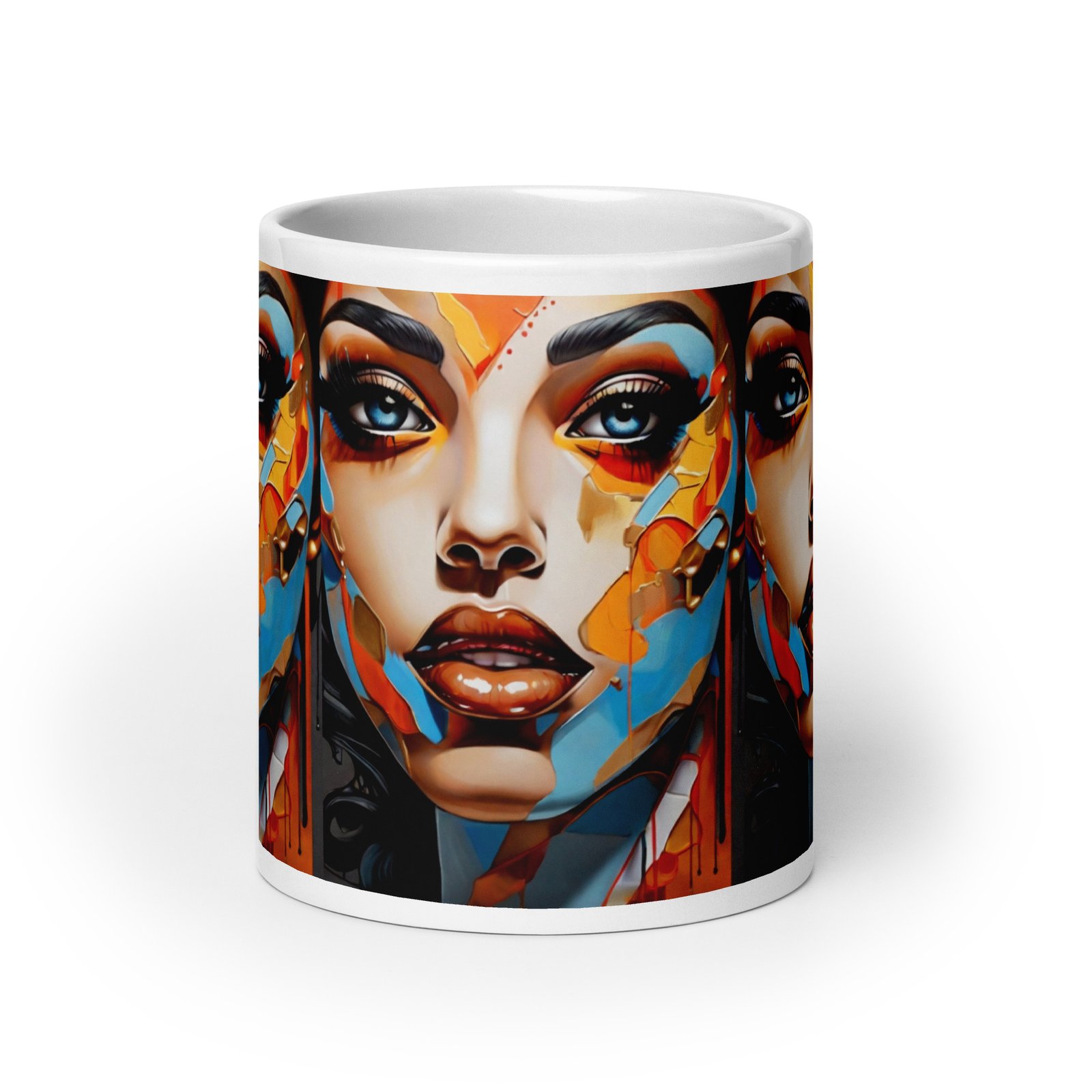 "Shattered Beauty" Ceramic Coffee Mug - Image 9