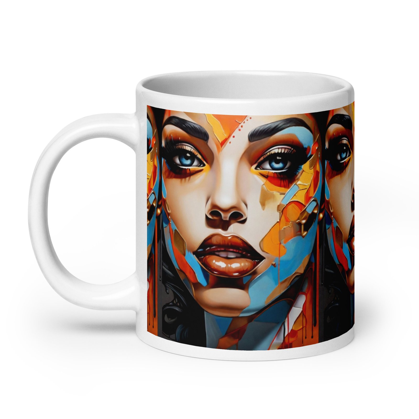 "Shattered Beauty" Ceramic Coffee Mug - Image 8