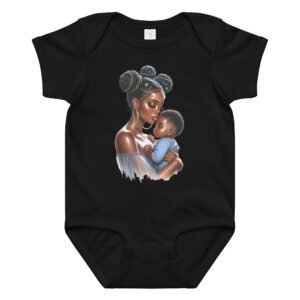 Mother and Baby Boy jersey bodysuit
