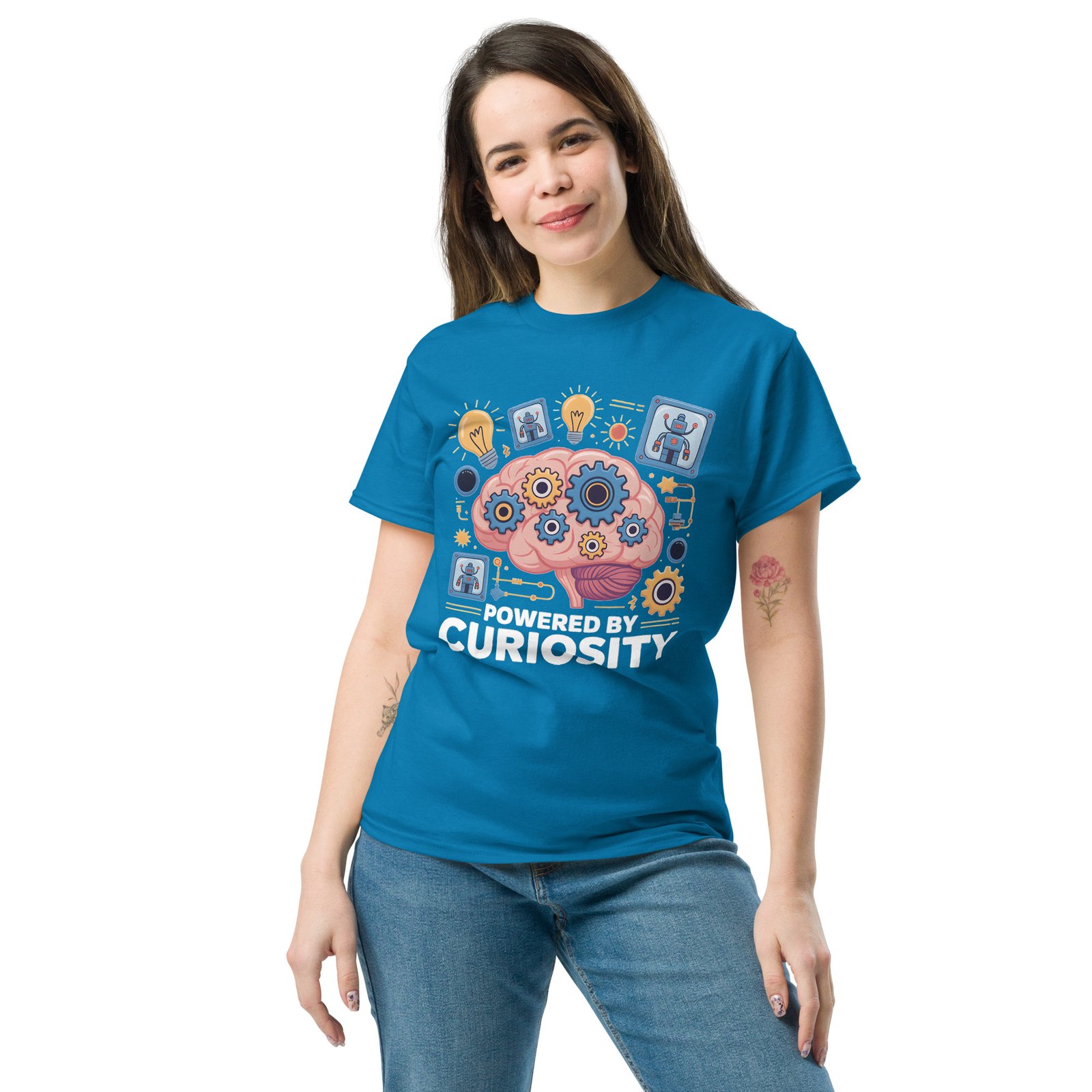 Powered-By-Curiosity_004 tee - Image 4