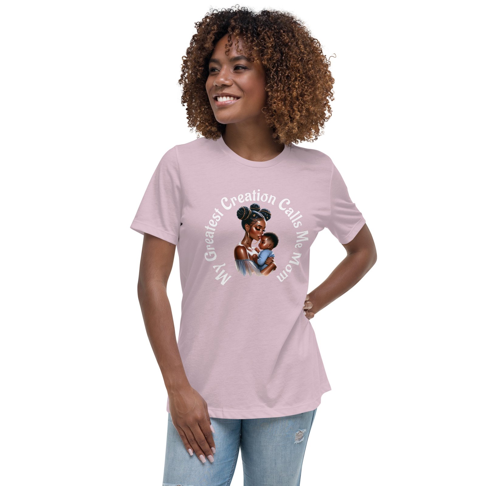 My Greatest Creation Calls Me Mom Women's Relaxed T-Shirt - Image 13