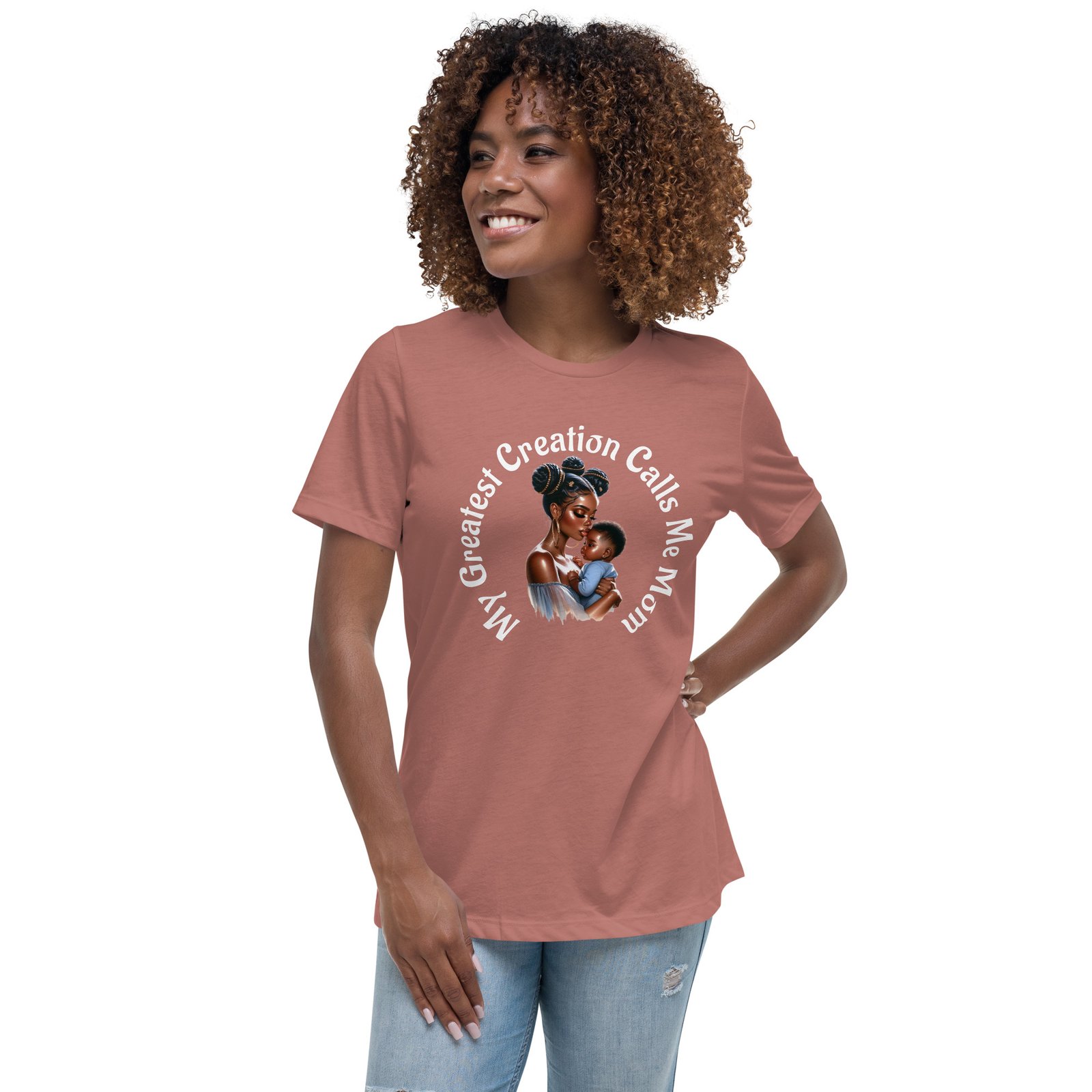 My Greatest Creation Calls Me Mom Women's Relaxed T-Shirt - Image 2