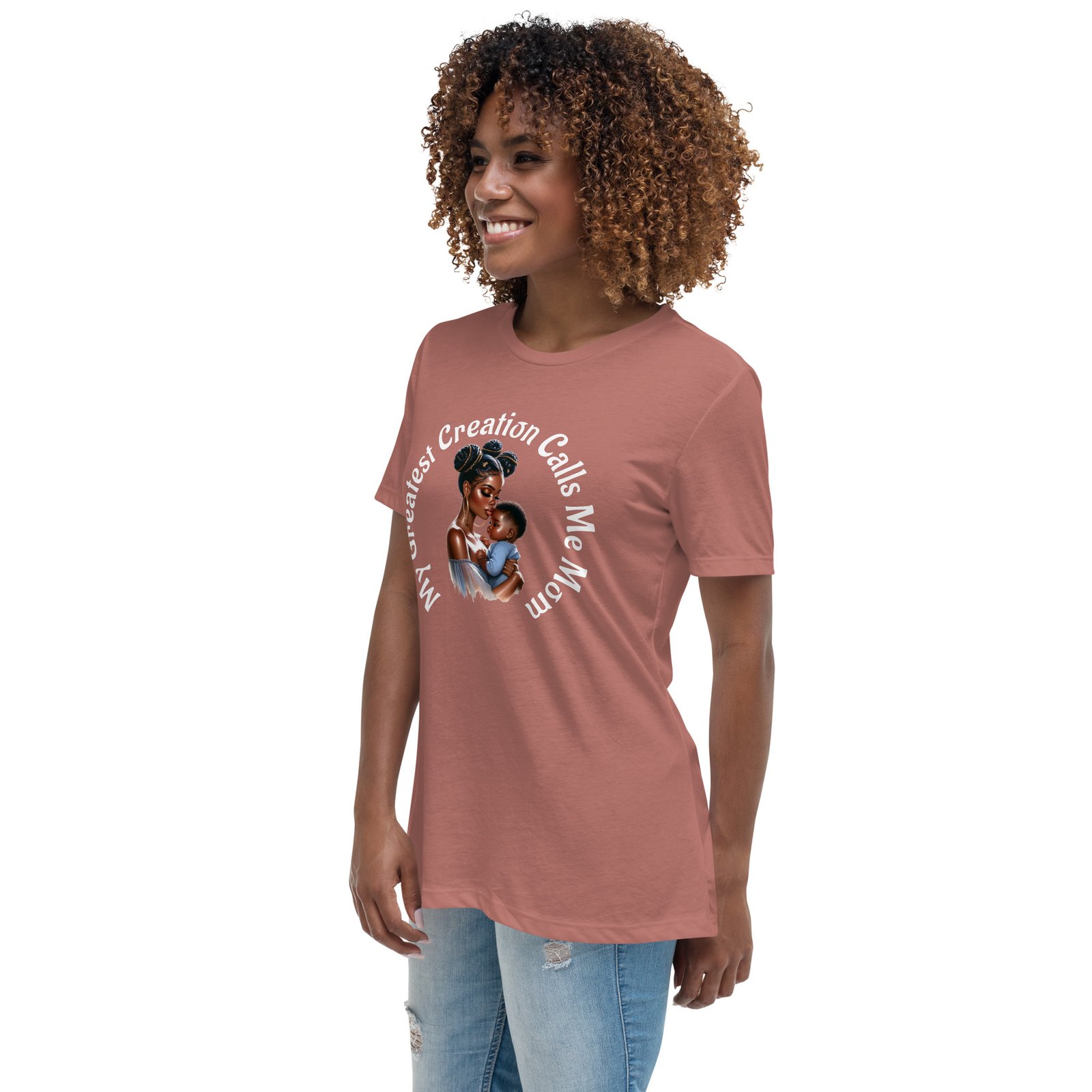 My Greatest Creation Calls Me Mom Women's Relaxed T-Shirt - Image 4
