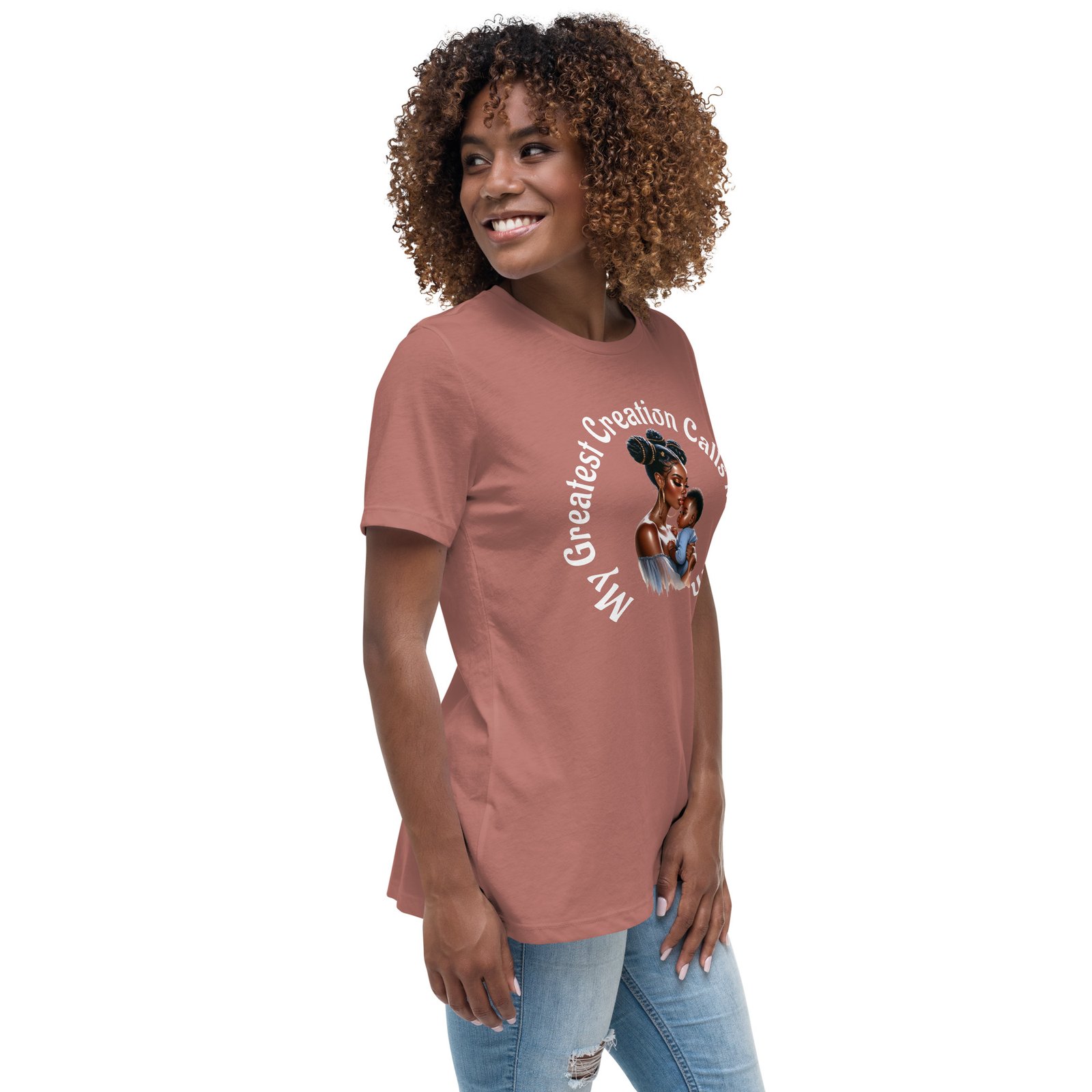 My Greatest Creation Calls Me Mom Women's Relaxed T-Shirt - Image 5