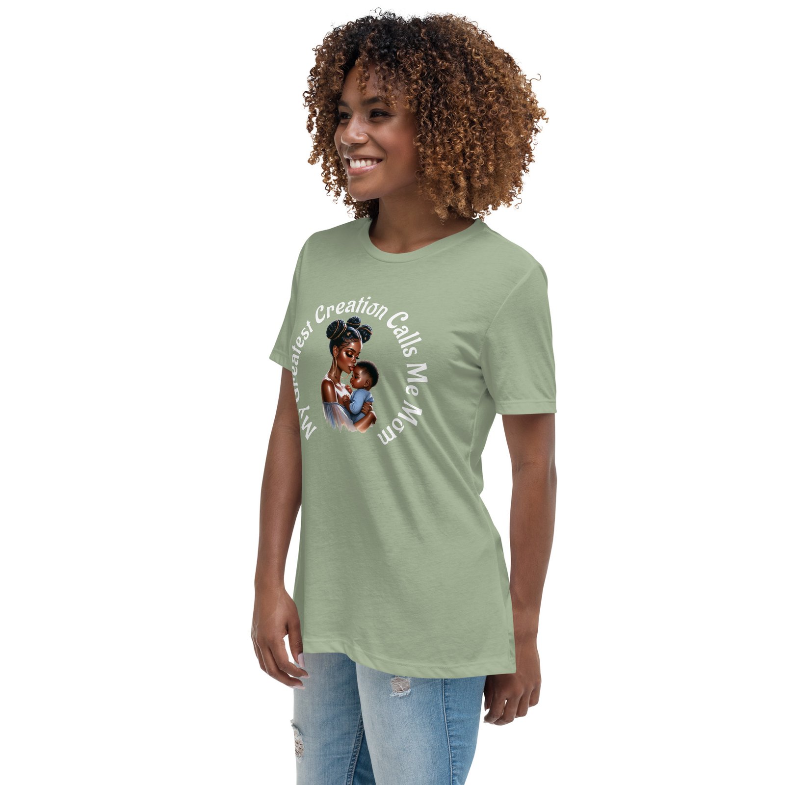 My Greatest Creation Calls Me Mom Women's Relaxed T-Shirt - Image 9