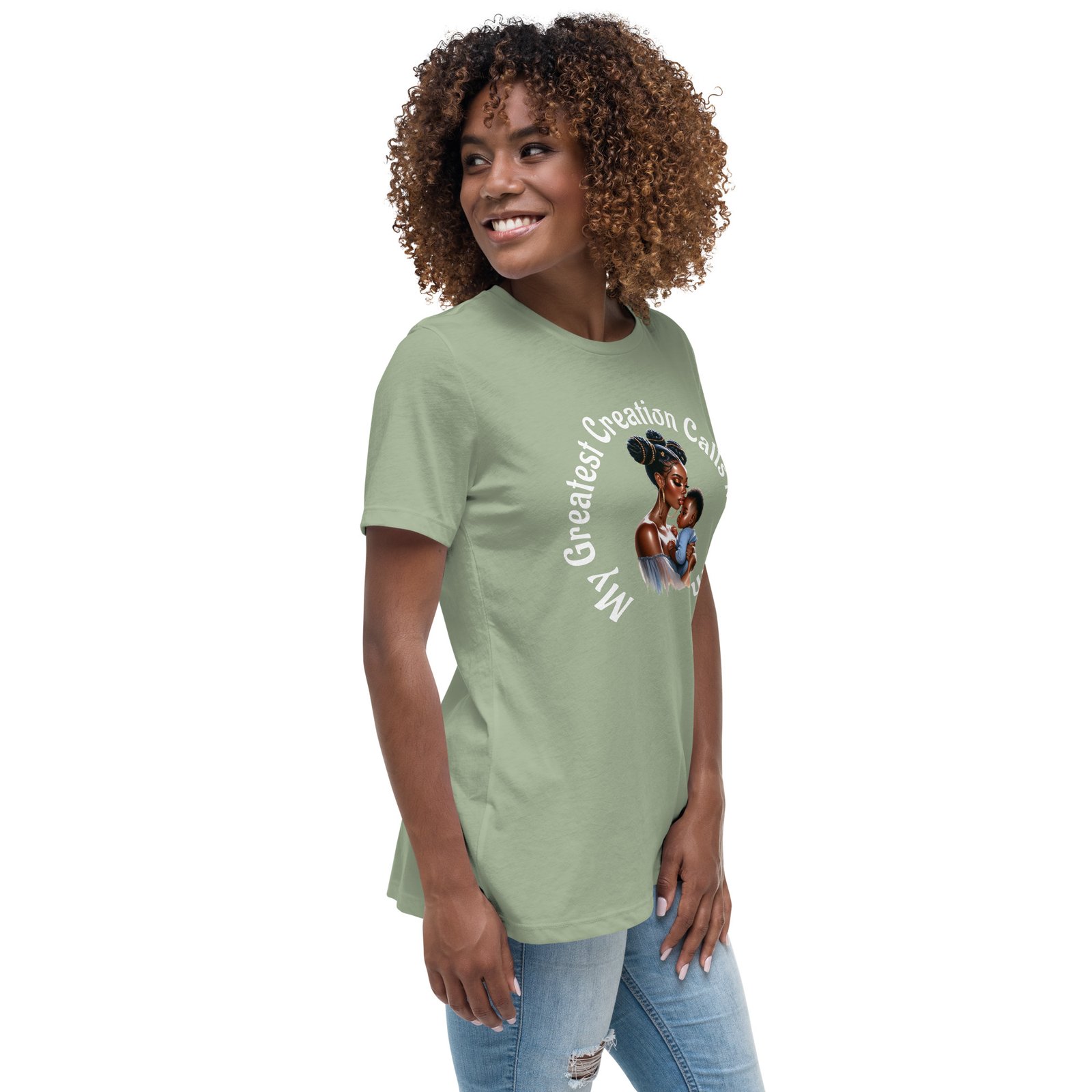 My Greatest Creation Calls Me Mom Women's Relaxed T-Shirt - Image 10